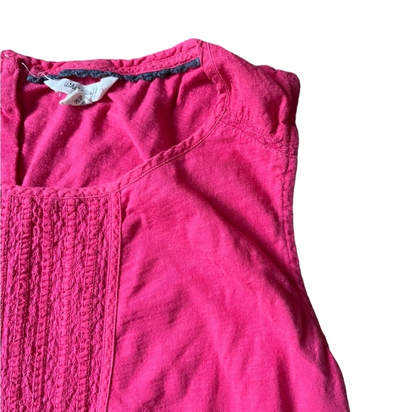 White Stuff Pink Sleeveless T-shirt Size 16 UK Buttoned Back Excellent Condition - Picture 4 of 8